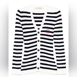 NWT Joshua Sanders Round Smile Stripe Cardigan